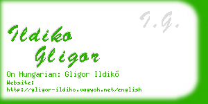 ildiko gligor business card